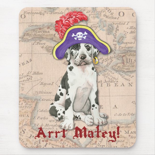 Great Dane Pirate Mousepad (Vorne)