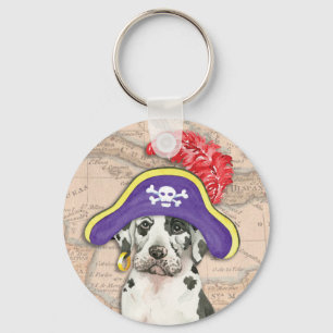 Great Dane Pirate Schlüsselanhänger