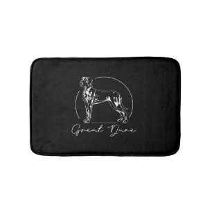 Great Dane Portrait Hund Mama Badematte