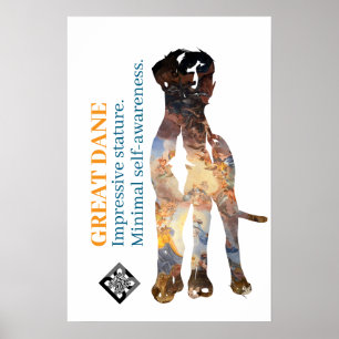 Great Dane Poster Fotografie Maske