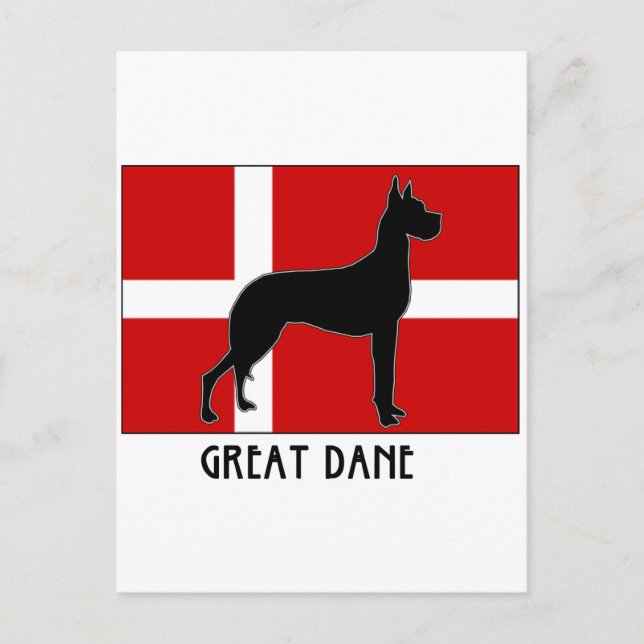 Great Dane Postkarte (Vorderseite)