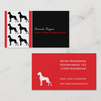 Great Dane Professional good to read Business Card Visitenkarte