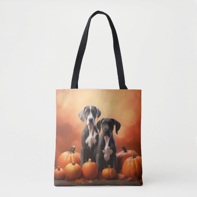Great Dane Puppy Autumn Delight Pumpen Tasche (Vorderseite)