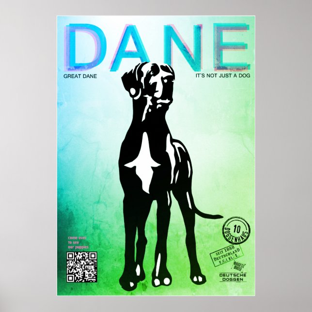 Great Dane Puppy Selling Poster (Vorne)