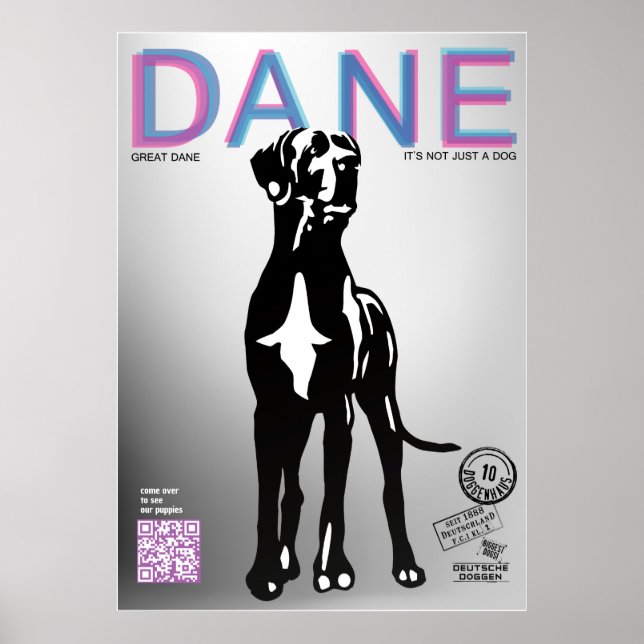 Great Dane Puppy Selling Poster (Vorne)