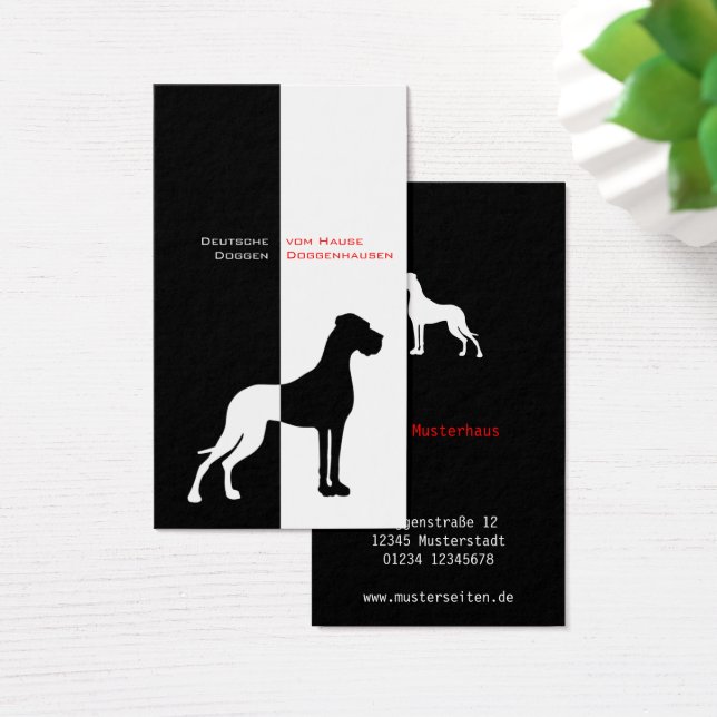 Great Dane Red Schwarz-weiß (Schreibtisch)