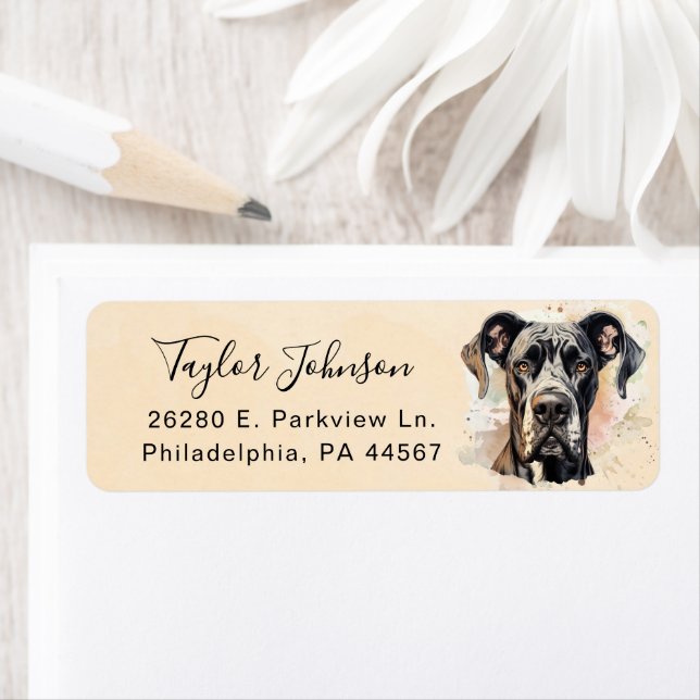 Great Dane Return Address Label (Insitu)