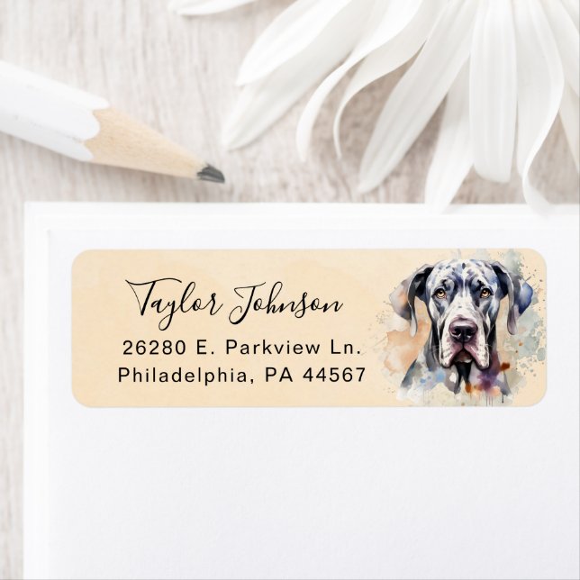Great Dane Return Address Label (Insitu)