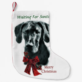 Great Dane (Schwarz) Weihnachten Kleiner Weihnachtsstrumpf