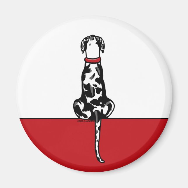 Great Dane Sit Harle UC Magnet (Vorne)