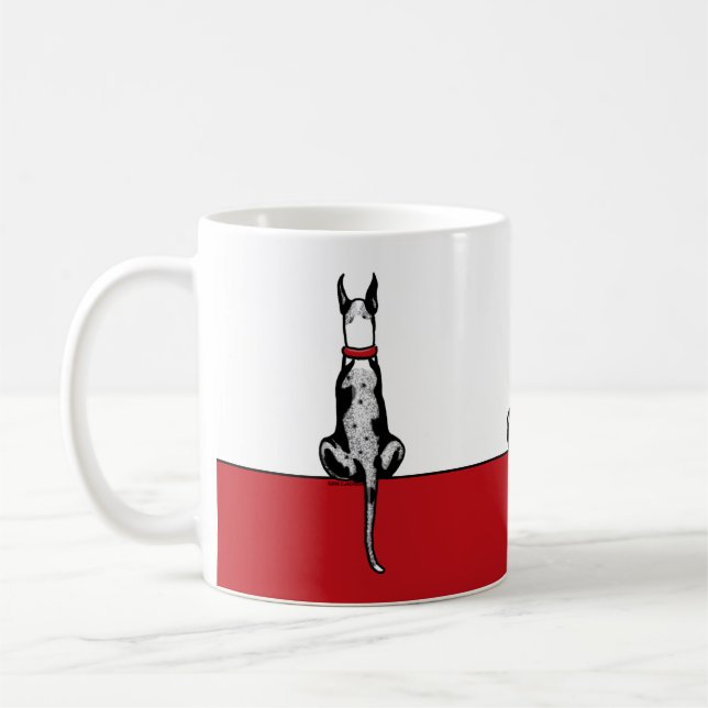 Great Dane Sit MerleB Kaffeetasse (Links)