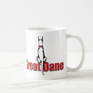 Great Dane Sit White Kaffeetasse