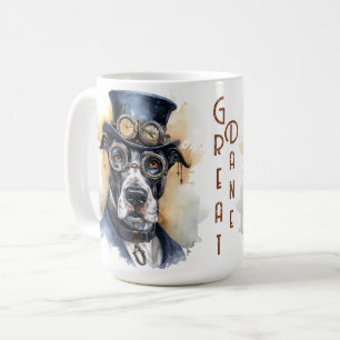 Great Dane Steampunk-Hund Kaffeetasse