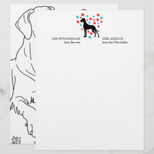 Great Dane Sterne und Spaß  Briefbogen