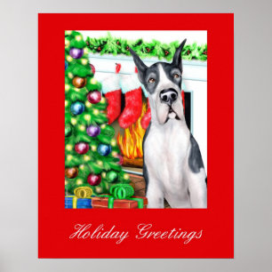 Great Dane Strumpfs Mantle Poster