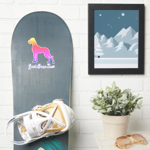 Great Dane Taxi Silhouette Vinyl Aufkleber