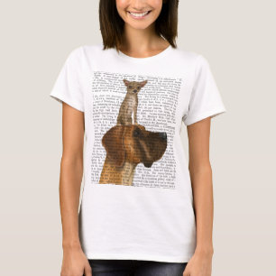 Great Dane und Chihuahua T-Shirt