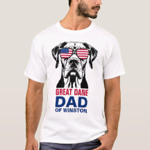 Great Dane Vater 4. Juli Amerikanische Flagge