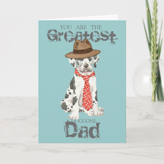 Great Dane Vater Karte (Vorderseite)