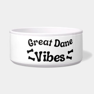 Great Dane Vibes Keramik Dog Bowl Napf