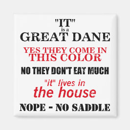 Great Dane Walking Antworten Magnet