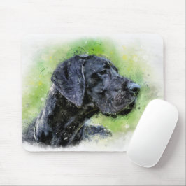 Great Dane Wasserfarbe Mousepad