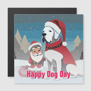 Great Dane Weihnachten Magneteinladung