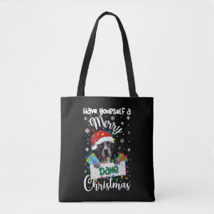 Great Dane Weihnachten Party Great Dane Xmas Gesch Tasche