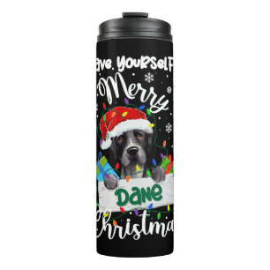 Great Dane Weihnachten Party Great Dane Xmas Gesch Thermosbecher