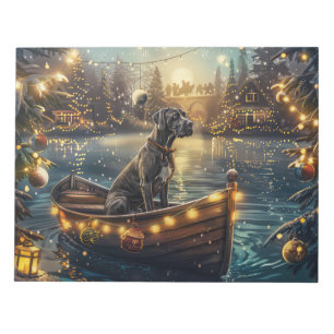 Great Dane Weihnachtliche Reise Notizblock