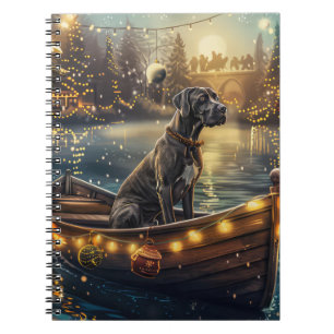 Great Dane Weihnachtsfest Reise Notizblock