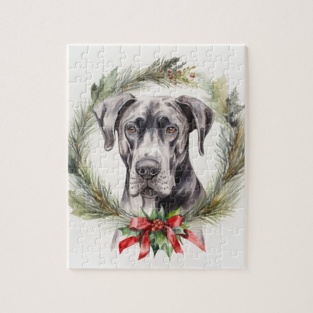 Great Dane Weihnachtsmann Festliche Jungfrau (Vertikal)
