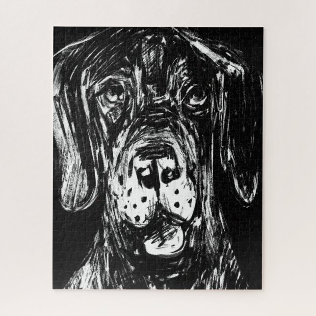 Great Dane Zeichnend Puzzle (Vertikal)