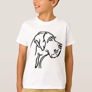 Great Dane zeichnend T-Shirt