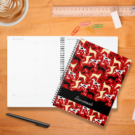 Great Danes Fawn Harlequin Dane Dog Planner Planer