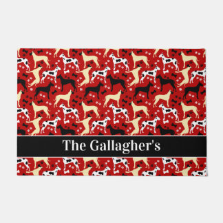 Great Danes Harlequin Fawn Muster Personalisiert D Fußmatte