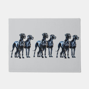 Great Danes Watercolor Fußmatte