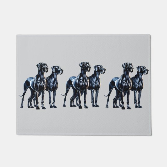 Great Danes Watercolor Fußmatte (Vorderseite)