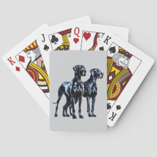 Great Danes Watercolor Spielkarten