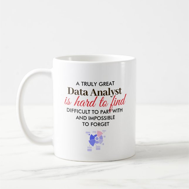 Great Data Analyst Personalized Name Gift Kaffeetasse (Links)