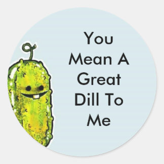 Great Dill Runder Aufkleber