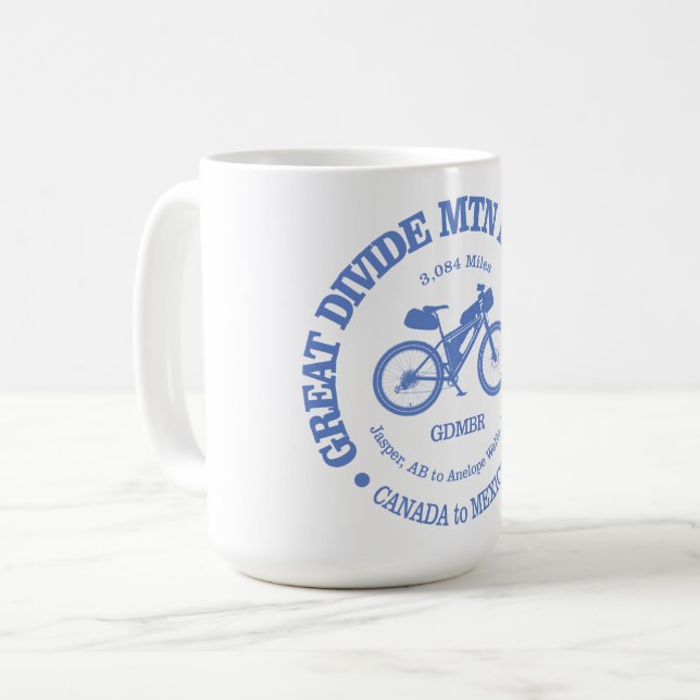 Great Divide Mountain Bike Route (MTB) Kaffeetasse (Vorderseite Links)