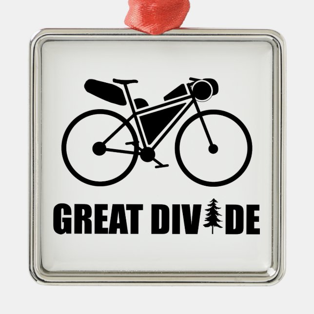 Great Dividing Bikepacking Route Ornament Aus Metall (Vorne)