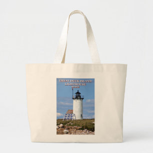 Great Duck Island Lighthouse, Maine Jumbo Stoffbeutel