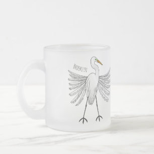 Great egret Cartoon Mattglastasse