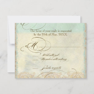 Great Egret Küstenstrand - Hochzeitseinladung RSVP Karte