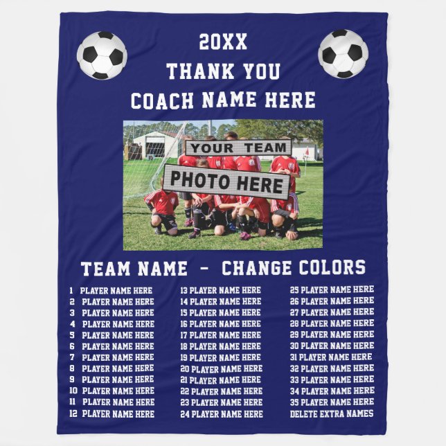 Great End of Season Geschenk Ideen für Fußball-Coa Fleecedecke (Vorderseite)