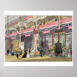 Great Exhibition, 1851: France No.1, display of fa Poster