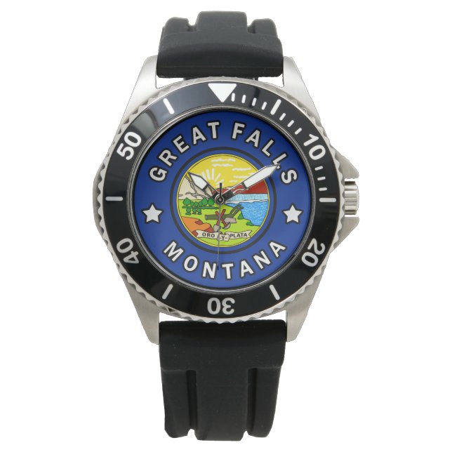 Great Falls Montana Armbanduhr (Vorderseite)