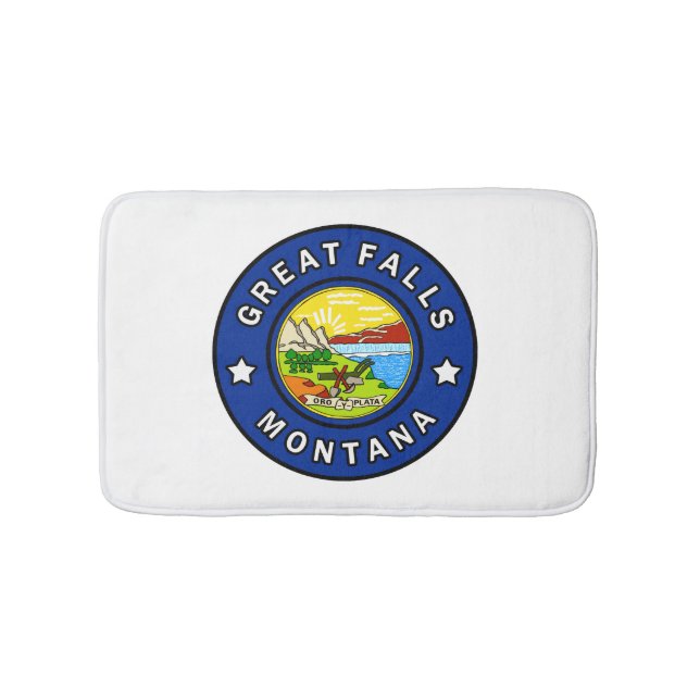 Great Falls Montana Badematte (Vorderseite)